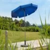 Sonnenschirm 'Locarno', Ø Ca. 150 Cm -Pflanzen Paradies Verkauf 3910503111 Sonnenschirm Locarno royalblau 1 90230