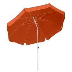 Mittelstockschirm 'Ibiza', Ø 200 Cm -Pflanzen Paradies Verkauf 3910503128 Sonnenschirm Ibiza terracotta 1 90385