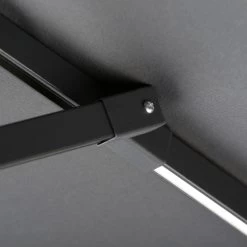 Schneider Sonnenschirm 'Blacklight' Mit LEDs, Anthrazit, Ø 270 Cm -Pflanzen Paradies Verkauf 3910503149 Sonnenschirm Blacklight anthrazit 9 91406