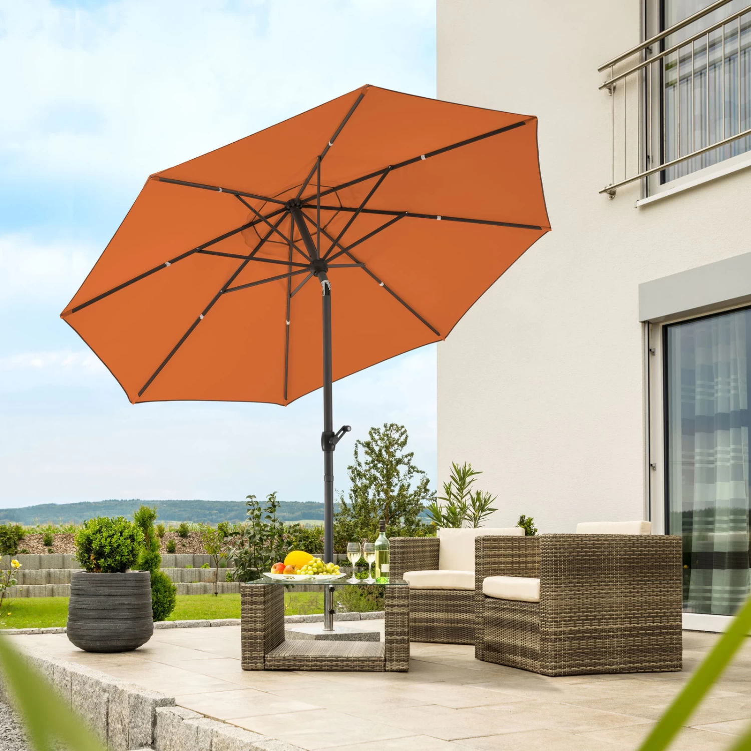 Schneider Sonnenschirm 'Adria', Ø 300 Cm 3 Schneider Sonnenschirm 'Adria', Ø 300 Cm