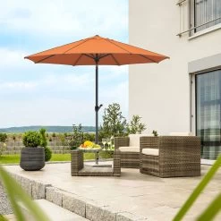 Schneider Sonnenschirm 'Adria', Ø 300 Cm 20 Schneider Sonnenschirm 'Adria', Ø 300 Cm -Pflanzen Paradies Verkauf 3910503170 Sonnenschirm Adria terracotta 6 91669