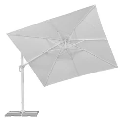 Pendelschirm 'Rhodos Twist Bianco', Ca. 300 X 300 Cm, Weiss -Pflanzen Paradies Verkauf 3910503194 Sonnenschirm Rhodos Twist Bianco weiss 11 90625