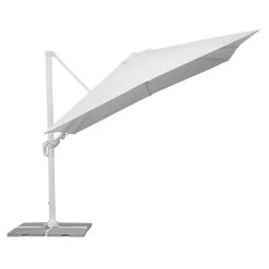 Pendelschirm 'Rhodos Twist Bianco', Ca. 300 X 300 Cm, Weiss -Pflanzen Paradies Verkauf 3910503194 Sonnenschirm Rhodos Twist Bianco weiss 12 90623