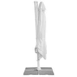 Pendelschirm 'Rhodos Twist Bianco', Ca. 300 X 300 Cm, Weiss -Pflanzen Paradies Verkauf 3910503194 Sonnenschirm Rhodos Twist Bianco weiss 2 90626