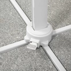 Pendelschirm 'Rhodos Twist Bianco', Ca. 300 X 300 Cm, Weiss -Pflanzen Paradies Verkauf 3910503194 Sonnenschirm Rhodos Twist Bianco weiss 8 90631