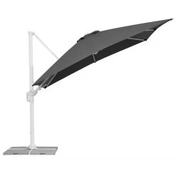 Pendelschirm 'Rhodos Twist Bianco', Ca. 300 X 300 Cm -Pflanzen Paradies Verkauf 3910503195 Sonnenschirm Rhodos Twist Bianco anthrazit 12 90636