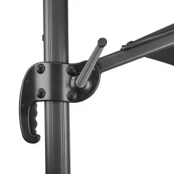 Schneider Sonnenschirm 'Rhodos Blacklight', Mit LEDs, Anthrazit, Ø 300 Cm -Pflanzen Paradies Verkauf 3910503203 Sonnenschirm Rhodos Blacklight anthrazit 3 91563