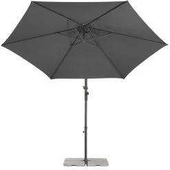 Pendelschirm, 'Genua', Ø Ca. 300 Cm 15 Pendelschirm, 'Genua', Ø Ca. 300 Cm -Pflanzen Paradies Verkauf 3910503209 Ampelschirm Genua anthrazit 9 90698