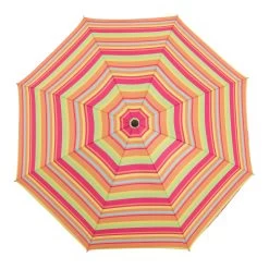 Doppler Beach-Sonnenschirm 'Como', Bunt Gestreift, Ø Ca. 160 Cm