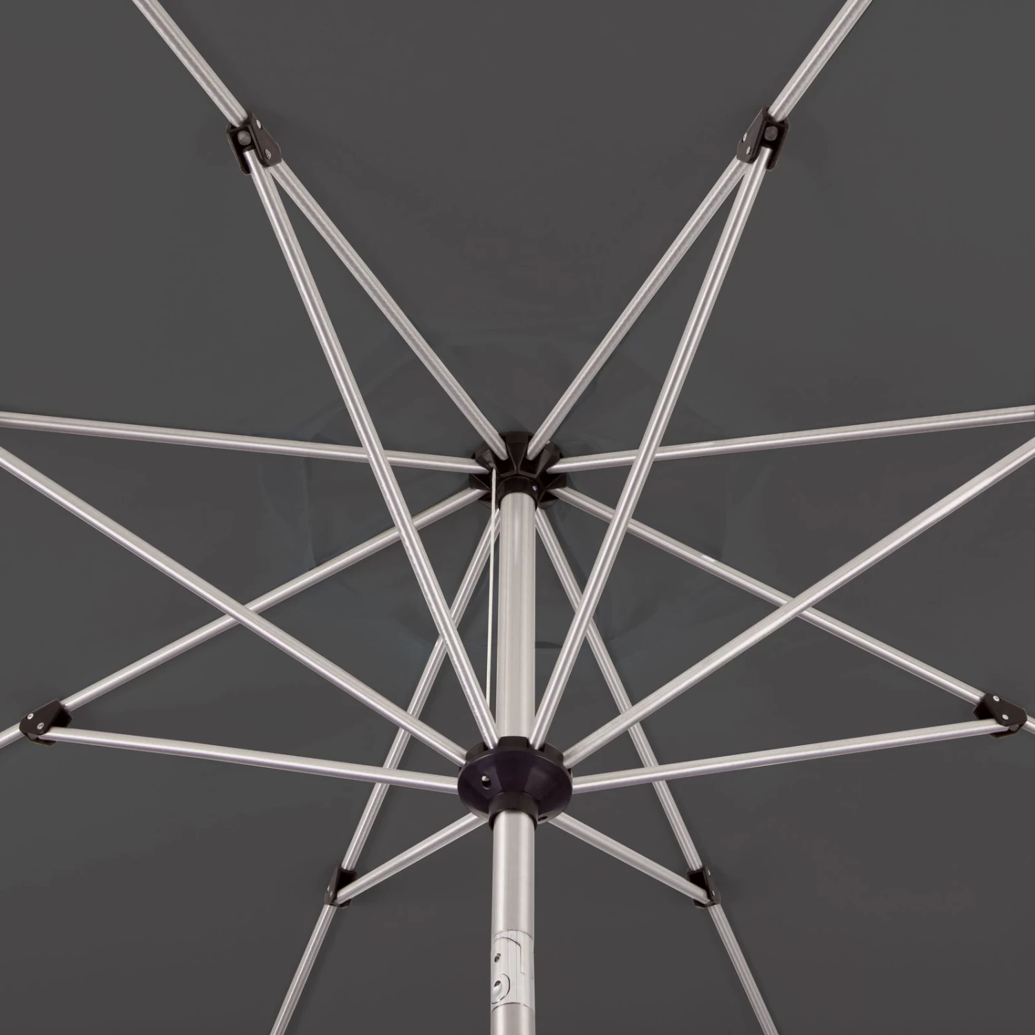 Sonnenschirm 'Venedig', Anthrazit, Ø 270 Cm 6 Sonnenschirm 'Venedig', Anthrazit, Ø 270 Cm – Bild 4