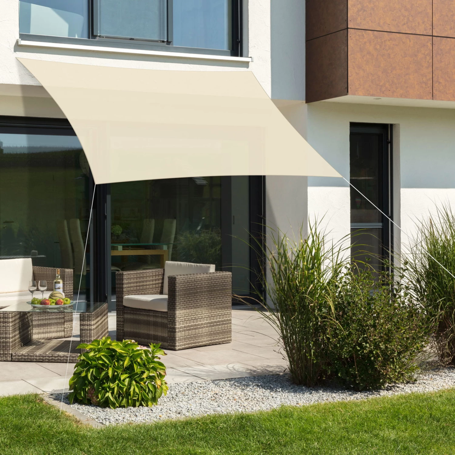 Sonnensegel 'Lanzarote', 300 X 250 Cm, Natur 3 Sonnensegel 'Lanzarote', 300 X 250 Cm, Natur