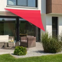 Sonnensegel 'Lanzarote', Rot, Ca. 360 X 360 X 360 Cm