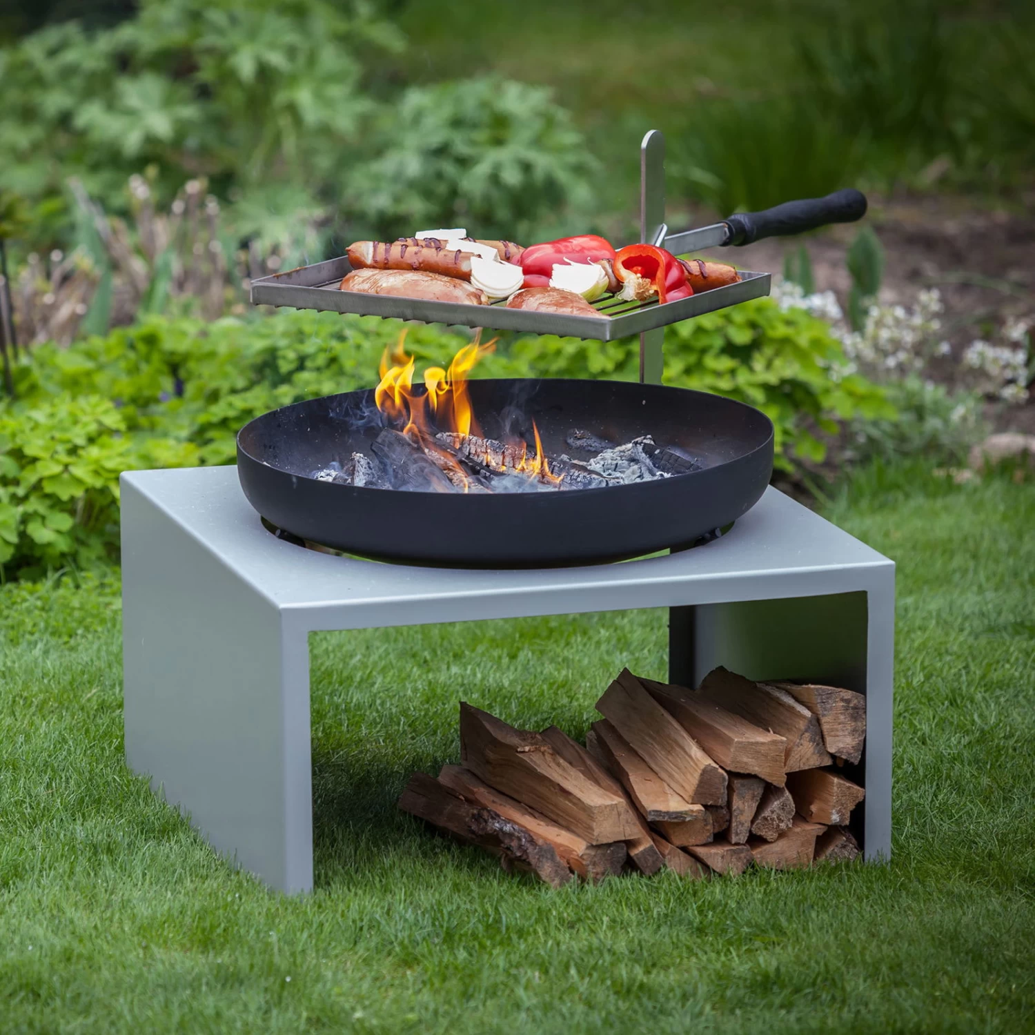 Feu Du Jardin Feuerschale "Moderne", Mit Grillfunktion, 21 Kg 6 Feu Du Jardin Feuerschale "Moderne", Mit Grillfunktion, 21 Kg – Bild 4