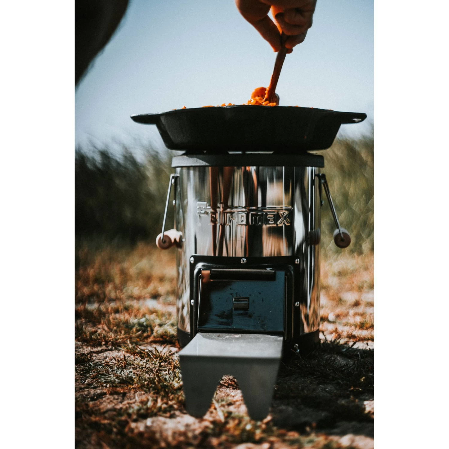 Raketenofen Petromax, Grau, Edelstahl, Ca. Ø 23,5 X H 33 Cm 4 Raketenofen Petromax, Grau, Edelstahl, Ca. Ø 23,5 X H 33 Cm – Bild 2