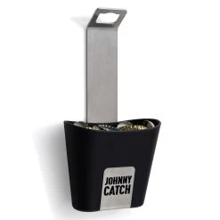 Höfats JOHNNY CATCH Wand-Flaschenöffner Mit Fangbecher Aus Gebürstetem Edelstahl