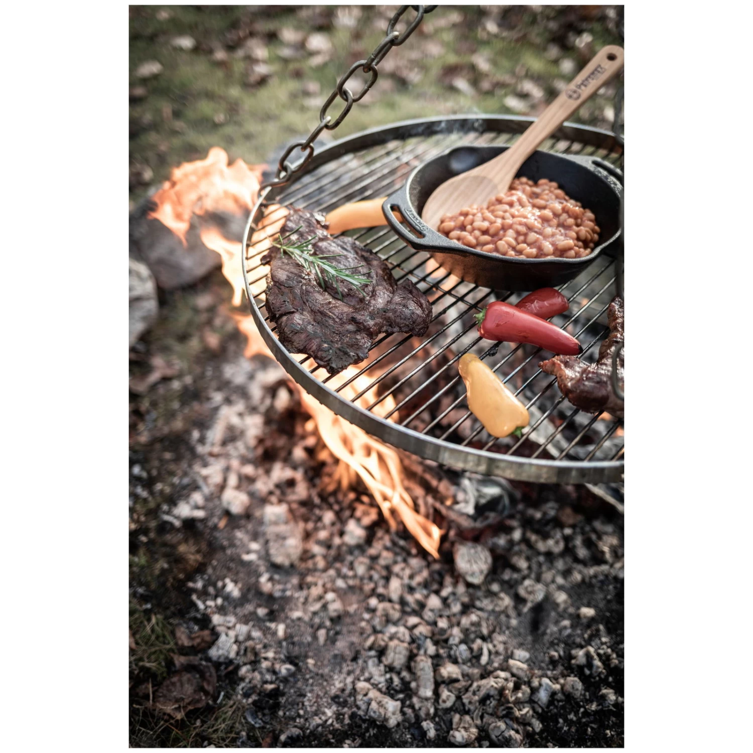 Hängerost Für Petromax-Dreibein, Grau, Metall, Ø Ca. 50 Cm 3 Hängerost Für Petromax-Dreibein, Grau, Metall, Ø Ca. 50 Cm – Bild 2