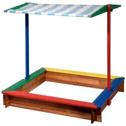 Sandkasten Inkl. Dach, Bunt, 120 X 120 X 120 Cm -Pflanzen Paradies Verkauf 3940100136 Sandkasten inkl Dach 2 106181