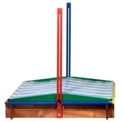 Sandkasten Inkl. Dach, Bunt, 120 X 120 X 120 Cm -Pflanzen Paradies Verkauf 3940100136 Sandkasten inkl Dach 6 106184