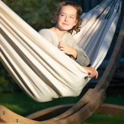 LA SIESTA Doppel-Hängematte Brisa, Vanilla, Outdoor Material, Bis 160 Kg, Wetterfest -Pflanzen Paradies Verkauf 3940200279 Doppel Haengematte Brisa vanilla Outdoor Material 10 61115