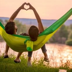 LA SIESTA Singe-Reisehängematte Colibri 3.0, Palm, Nylon, Bis 180 Kg, Reißfest, Leicht -Pflanzen Paradies Verkauf 3940200282 Single Reisehaengematte Colibri 3 0 palm Nylon Stoff 14 61217