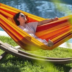 LA SIESTA Hängematte 'Modesta', Volcano -Pflanzen Paradies Verkauf 3940200332 Doppel Haengematte Modesta Volcano Bio Baumwolle 7 106096