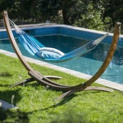 LA SIESTA Hängematte 'Modesta', Azure, Doppel - L 350 X B 160 Cm 8 LA SIESTA Hängematte 'Modesta', Azure, Doppel - L 350 X B 160 Cm -Pflanzen Paradies Verkauf 3940200337 Doppel Haengematte Modesta Azure Bio Baumwolle 2 106110