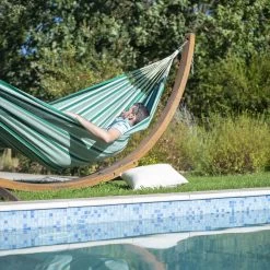 LA SIESTA Hängematte 'Modesta', Agave, Doppel - L 350 X B 160 Cm -Pflanzen Paradies Verkauf 3940200338 Doppel Haengematte Modesta Agave Bio Baumwolle 4 106115