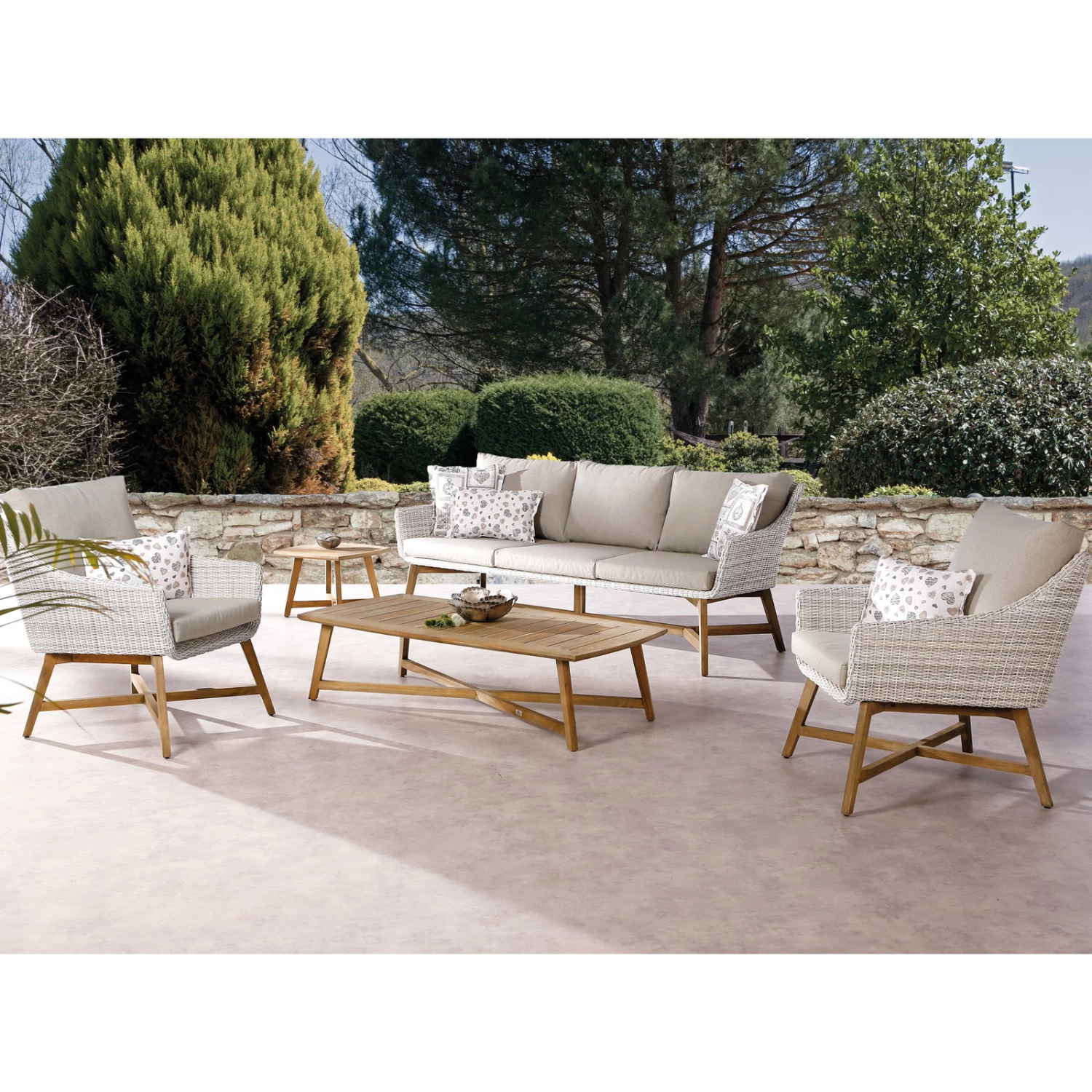 Best Lounge-Sessel "Paterna" Aus Teakholz, Mit Auflage 4 Best Lounge-Sessel "Paterna" Aus Teakholz, Mit Auflage – Bild 2