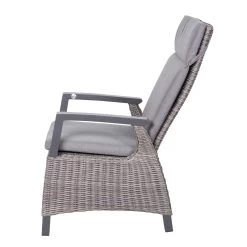 Kölle Sessel 'Bremen', Verstellbare Rückenlehne, Alu, Kunstrattan, 109 X 72 Cm -Pflanzen Paradies Verkauf 3950100979 Geflechtsessel Bremen Koelle braun inkl Auflage Ruecken verstellbar9 70306