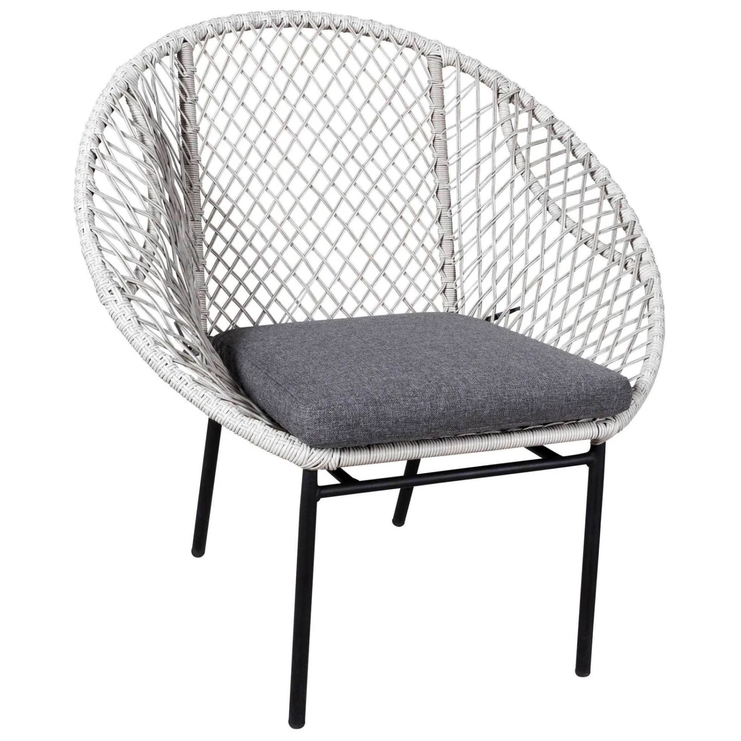 Sitzmöbelgruppe 'Nairobi' Inkl. Auflagen, 4-teilig, Grau 5 Sitzmöbelgruppe 'Nairobi' Inkl. Auflagen, 4-teilig, Grau – Bild 3