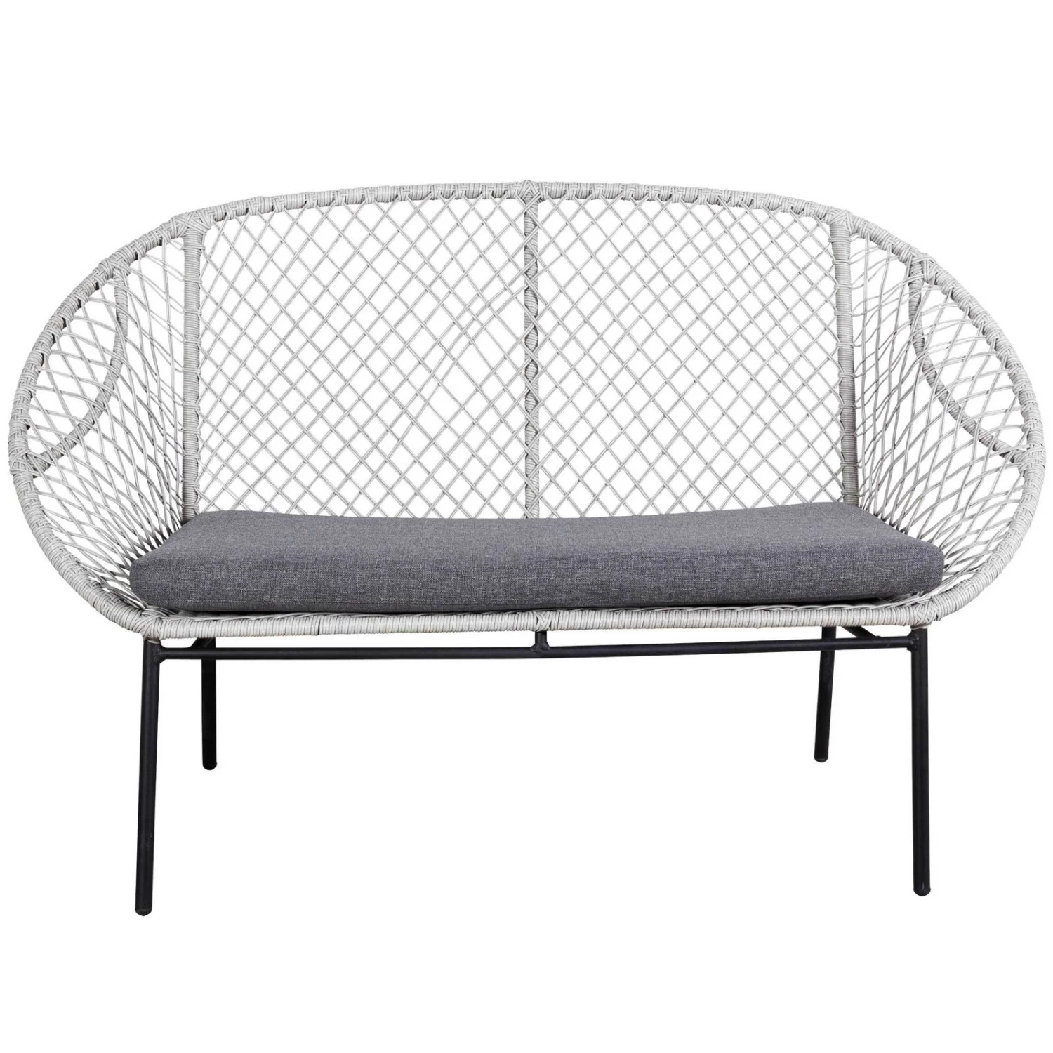 Sitzmöbelgruppe 'Nairobi' Inkl. Auflagen, 4-teilig, Grau 4 Sitzmöbelgruppe 'Nairobi' Inkl. Auflagen, 4-teilig, Grau – Bild 2