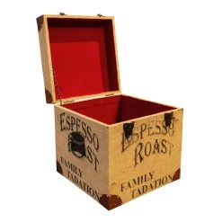 HIMALAYA Truhe Mit Aufdruck, Recyceltes Holz, Ca. Ca. 37 X 37 X 37 Cm -Pflanzen Paradies Verkauf 3980100393 HIMALAYA Truhe mit Aufdruck 1 87403