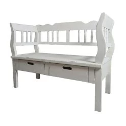 Sitzbank Jack, Antikweiß, 104,5 X 44 X 79,5 Cm