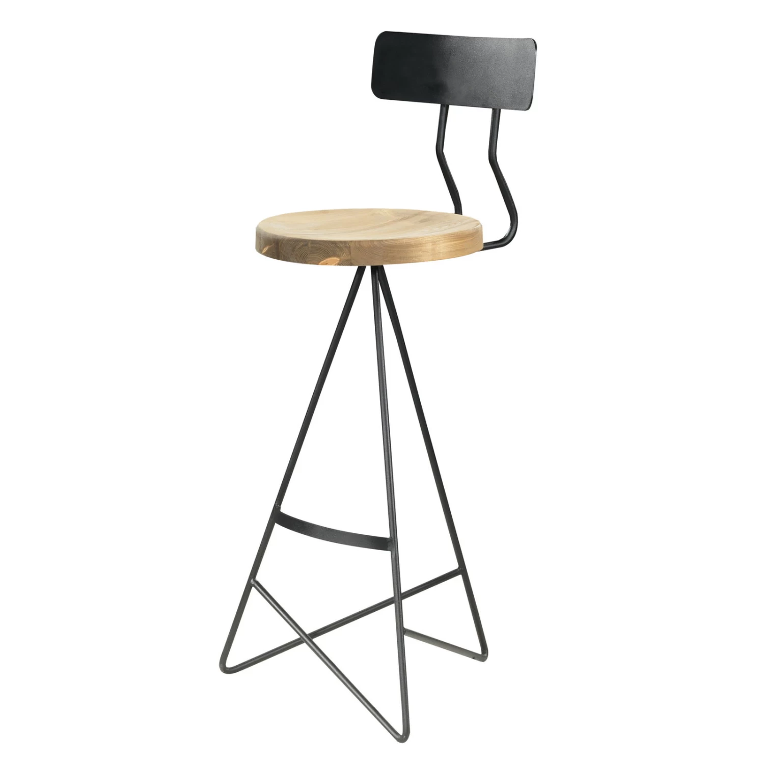 Barhocker, Schwarz, Holz, Metall, H 103 X 40 X 43 Cm 3 Barhocker, Schwarz, Holz, Metall, H 103 X 40 X 43 Cm