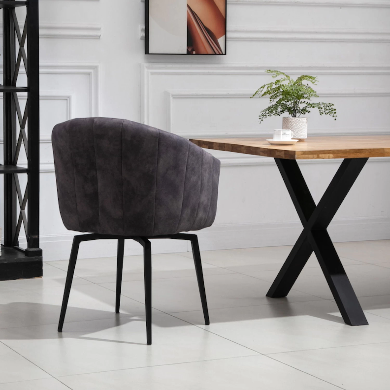 SEBA Drehstuhl 'Washington', Ebony/anthrazit, Ca. 82 X 60 X 60 Cm 6 SEBA Drehstuhl 'Washington', Ebony/anthrazit, Ca. 82 X 60 X 60 Cm – Bild 4