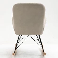 SEBA Schaukelstuhl 'Nina', Grau, Ca. 95 X 63 X 69 Cm -Pflanzen Paradies Verkauf 3980100676 SEBA Schaukelstuhl Nina grau Holz Buche 7 119526