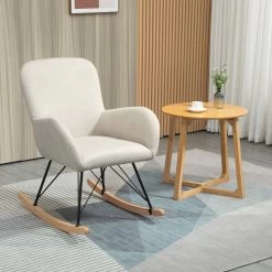 SEBA Schaukelstuhl 'Nina', Grau, Ca. 95 X 63 X 69 Cm -Pflanzen Paradies Verkauf 3980100676 SEBA Schaukelstuhl Nina grau Holz Buche 9 119524