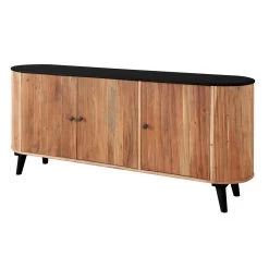 BRONX Kommode, Akazie, Ca. 175 X 40 X 75 Cm -Pflanzen Paradies Verkauf 3980100681 BRONX Kommode stoneschwarz Holz Akazie 2 119539