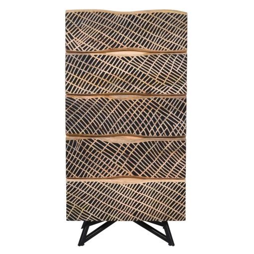 NEPTUN Kommode, Natur, Mango, Ca. 55 X 38 X 110 Cm -Pflanzen Paradies Verkauf 3980100690 NEPTUN Kommode mango natur 2 119555