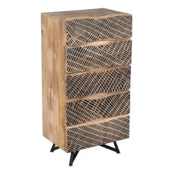 NEPTUN Kommode, Natur, Mango, Ca. 55 X 38 X 110 Cm -Pflanzen Paradies Verkauf 3980100690 NEPTUN Kommode mango natur 4 119558