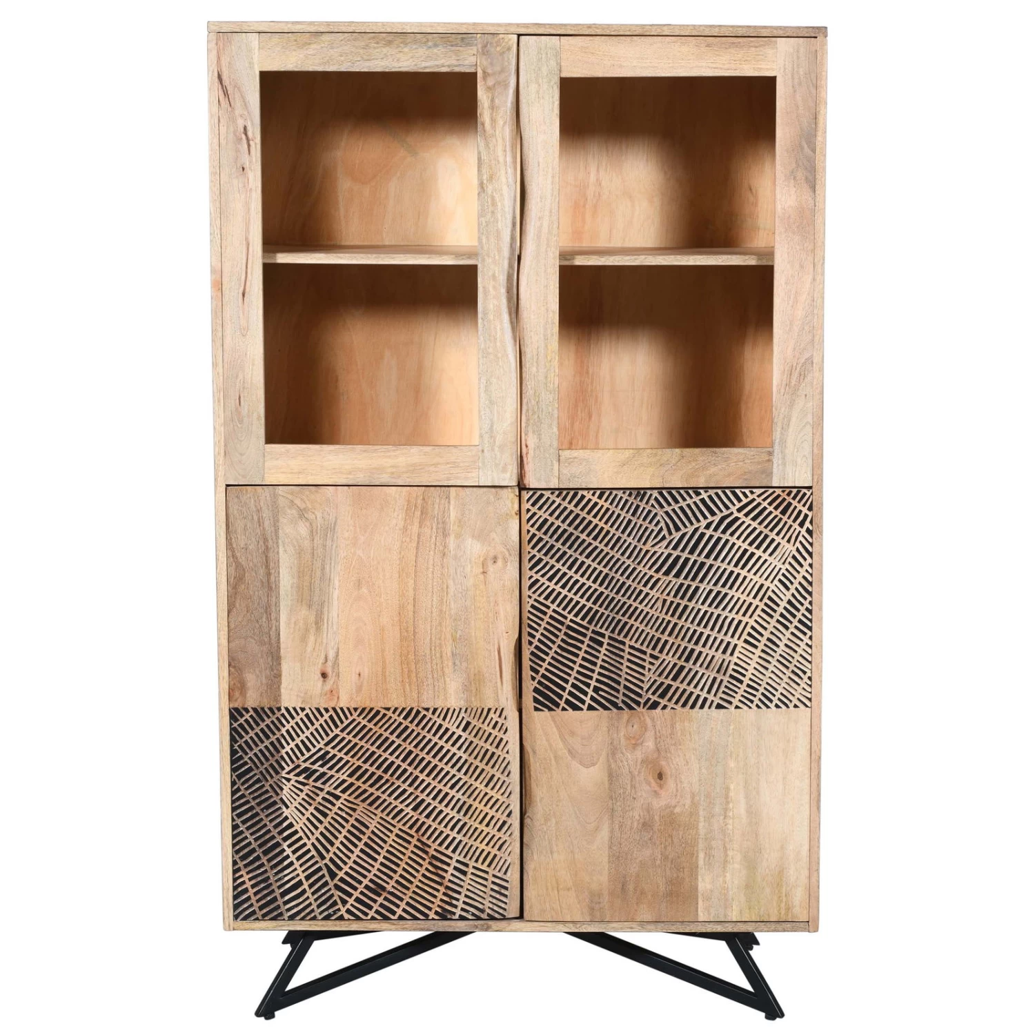 NEPTUN Highboard, Natur, Mango, Ca. 90 X 40 X 150 Cm 3 NEPTUN Highboard, Natur, Mango, Ca. 90 X 40 X 150 Cm