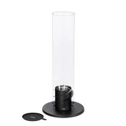 Tischfeuer SPIN 120, Höfats, Schwarz, Höhe 54 Cm -Pflanzen Paradies Verkauf 3990100132 SPIN 120 Tischfeuer schwarz inkl Edelstahl Nachfuelldose 1 84477