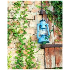 Feuerhand Sturmlaterne 'Baby Special 267', Blau, 26,5 X 13,5 X 15 Cm -Pflanzen Paradies Verkauf 3990100187 feuerhand sturmlaterne 7 121568