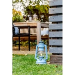 Feuerhand Sturmlaterne 'Baby Special 267', Blau, 26,5 X 13,5 X 15 Cm -Pflanzen Paradies Verkauf 3990100187 feuerhand sturmlaterne 8 121569