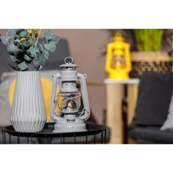 Feuerhand Sturmlaterne 'Baby Special 276', Nordic Grey, 26,5 X 13,5 X 15 Cm -Pflanzen Paradies Verkauf 3990100196 feuerhand sturmlaterne 3 121826