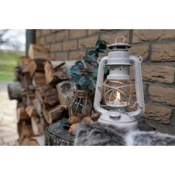 Feuerhand Sturmlaterne 'Baby Special 276', Softbeige, 26,5 X 13,5 X 15 Cm -Pflanzen Paradies Verkauf 3990100200 feuerhand sturmlaterne 3 121844