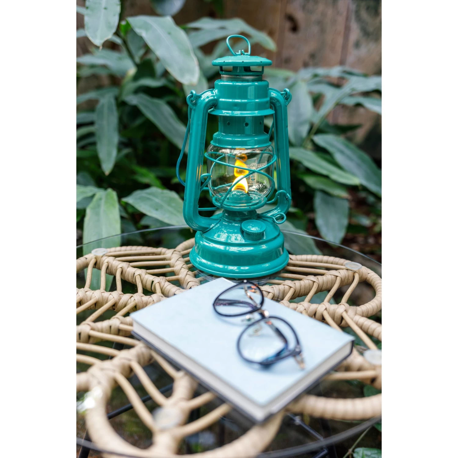 Feuerhand Sturmlaterne 'Baby Special 276', Teal Blue, 26,5 X 13,5 X 15 Cm 4 Feuerhand Sturmlaterne 'Baby Special 276', Teal Blue, 26,5 X 13,5 X 15 Cm – Bild 2