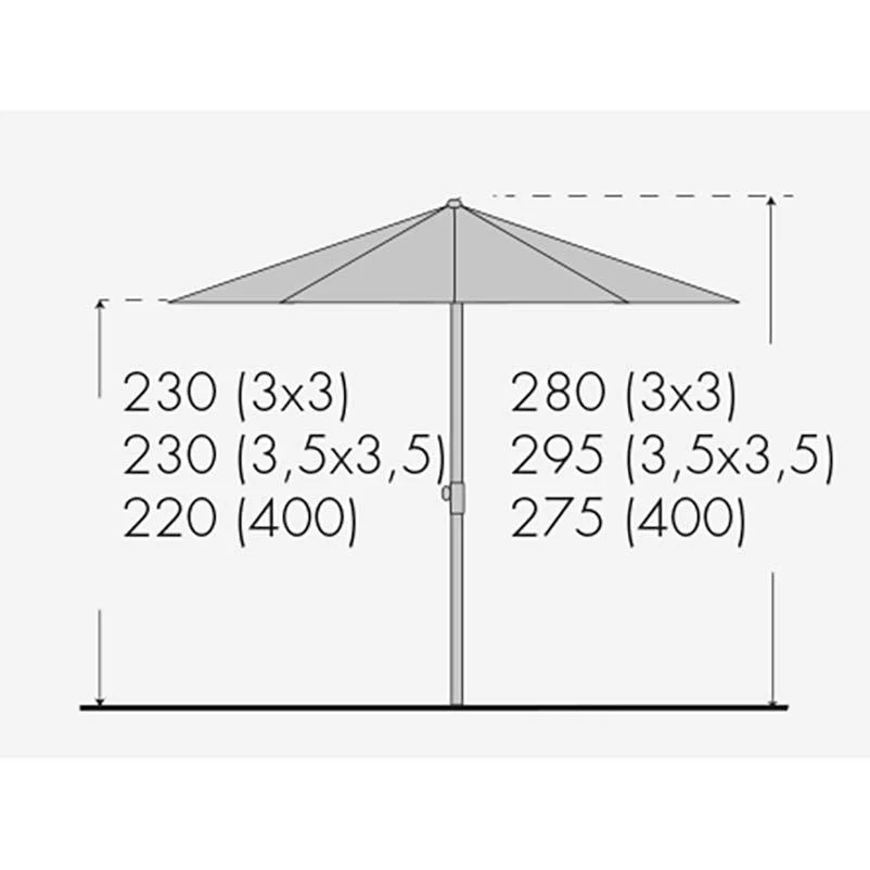 Doppler Sonnenschirm 'Alu-Expert Teleskop', Teleskop-Automatik, 350 X 350 Cm 5 Doppler Sonnenschirm 'Alu-Expert Teleskop', Teleskop-Automatik, 350 X 350 Cm – Bild 3