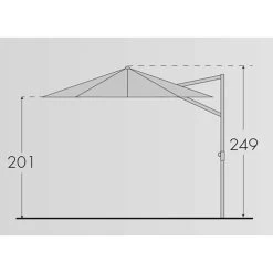 Doppler Pendelschirm 'Ravenna Smart 300', Um 360° Drehbar, Ø 300 Cm -Pflanzen Paradies Verkauf Ravenna smart 300 Abmessung 67463