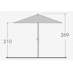 Doppler Sonnenschirm 'Sunline Waterproof' Aus Stahl, 230 X 190 Cm -Pflanzen Paradies Verkauf Sunline Waterproof 230x190 Abmessung 67480 1